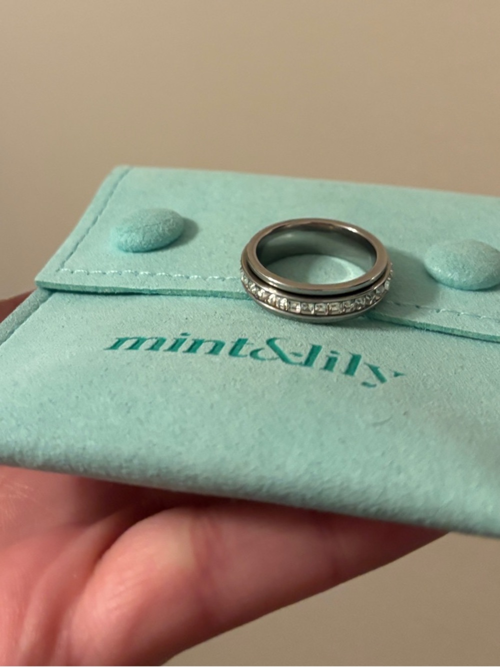 🆕 Mint&Lily Silver Spinner Ring